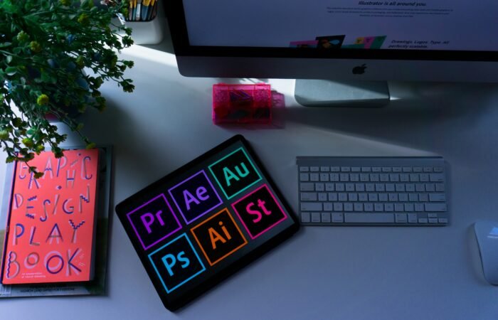 silver imac and apple keyboard